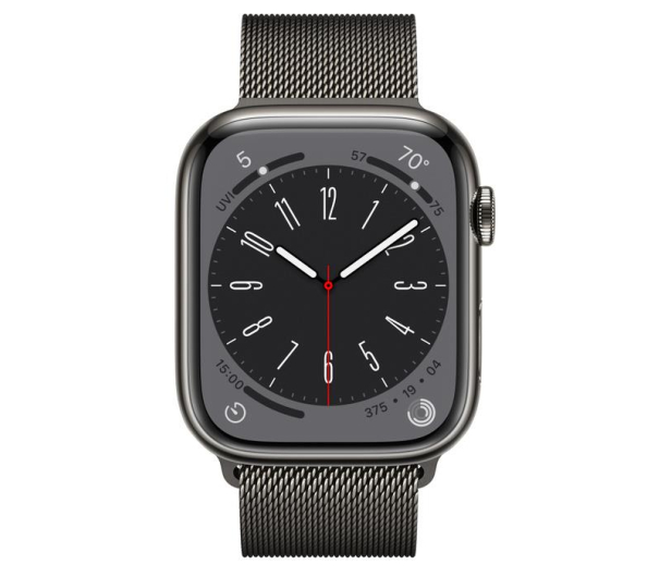 Apple Watch 8 45/Graphite Steel/Graphite Milanese Loop LTE - 1071014 - zdjęcie 3